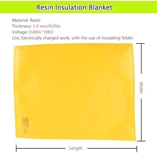 Industrial Insulation Blanket Electrical Insulation Blanket for Outdoor Power Tools(0.4kv,1000x1500mm/39.4x59.1in)