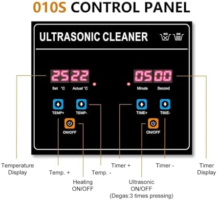 2L Ultrasonic Cleaner 120W Digital Timer - Powerful Jewelry & Coin Cleaner, Nail Art Tool Sterilizer, Compact Industrial Ultrasonic Cleaning Machine