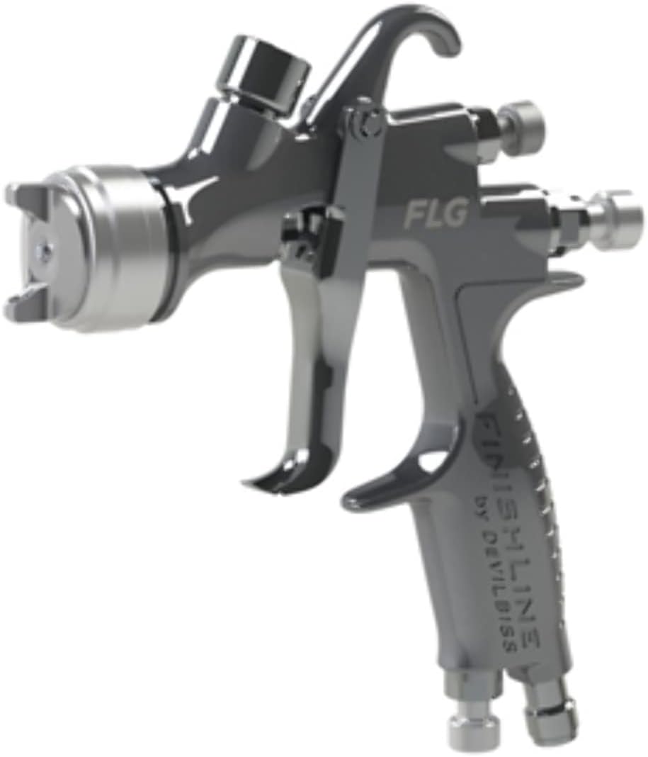 Itw Devilbiss 905165 Flg Gravity Hvlp 1.8 2.0 Nozzle Spray Gun With 560ml