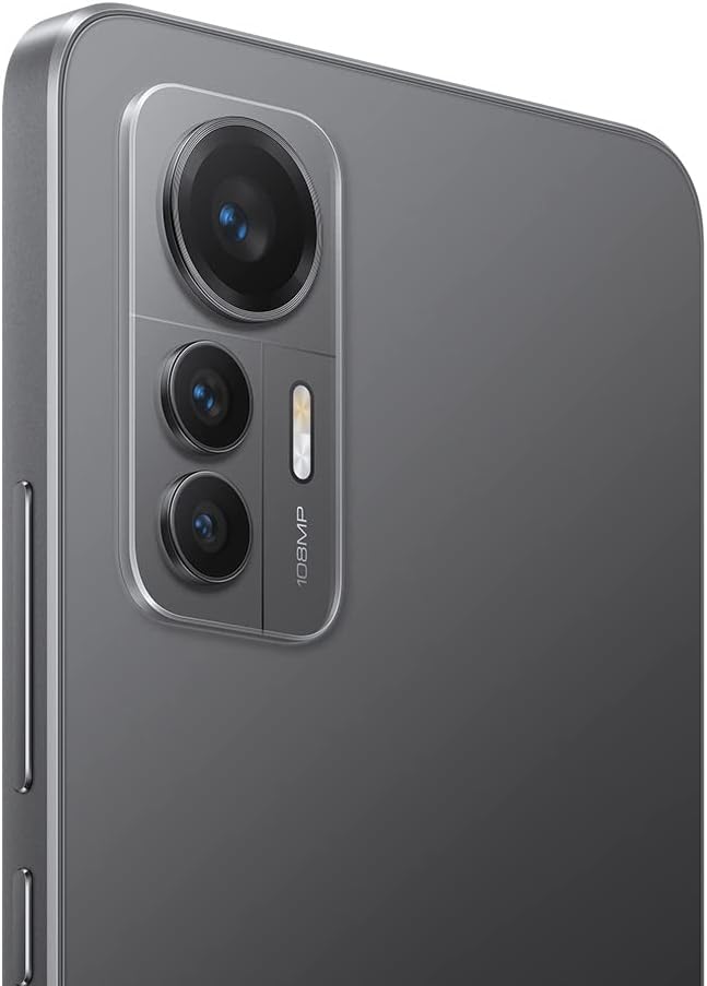 XIAOMI 12 Lite 5G + 4G LTE (128GB + 8GB) Global Version Unlocked 6.55' 108MP Triple Camera (Tmobile Mint & Global) + (w/Fast Car Charger Bundle) (Lite Black Global)