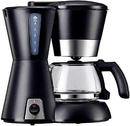 Coffee Machine Coffee Machine, Filter Coffee Machine,0.65L Capacity Coffee Maker Producing Up to 6 Cups,Anti-Drip, Permanent Reusable Filter,Black,Compatible