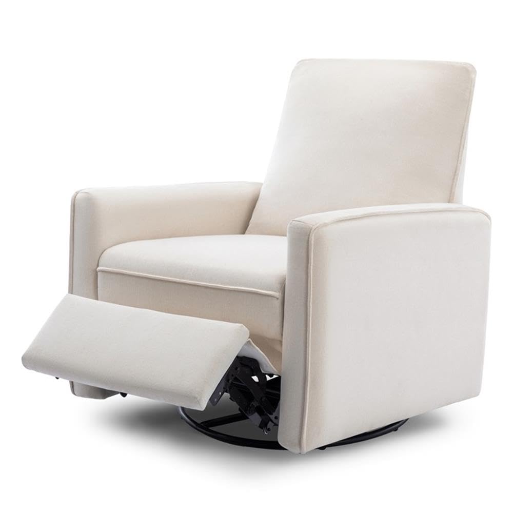 Davinci Penny Recliner and Swivel Glider in Performance Cream Eco-Weave, Water Repellent, Greenguard Gold Certified, CertiPUR-US Certified