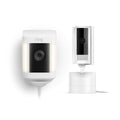 Ring Pan-Tilt Indoor Cam, White with Ring Spotlight Cam Plus Plug-In, White