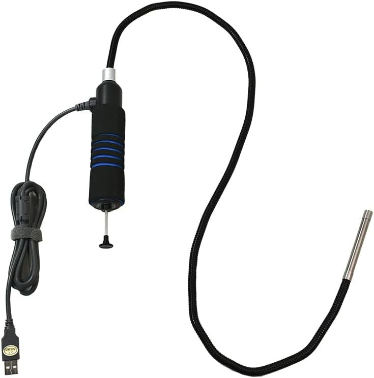 Vividia G-810U BlueEye Grabber Borescope & Retreival Tool with USB Camera, LED Lights, Detachable Magnet Ring, 8mm Diameter Semi-Rigid Probe (G-815U (1.5 Meter Long, Borescope Only))