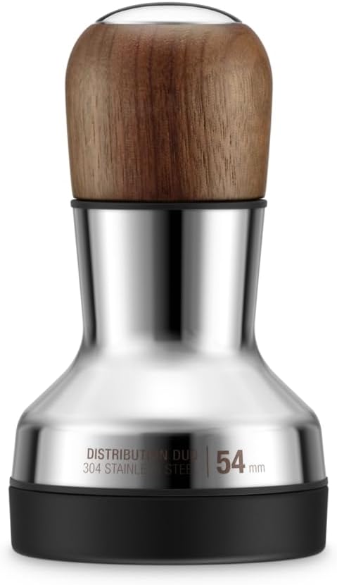Breville BEA203WLW Distribution Duo Espresso Distribution Tool, 54mm, Walnut