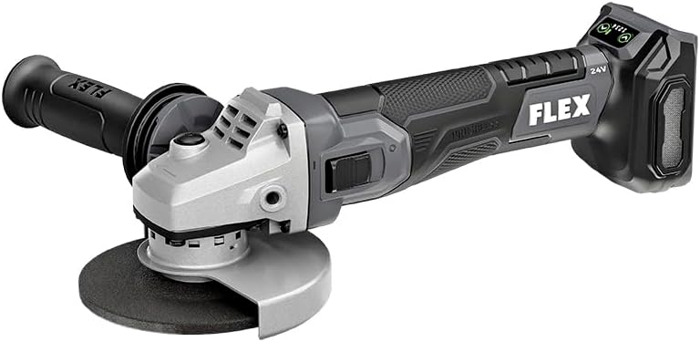 FLEX 24V Brushless Cordless 5-Inch 10,000 RPM Variable Speed Side Switch Angle Grinder Tool Only, Battery and Charger Not Included - FX3181A-Z
