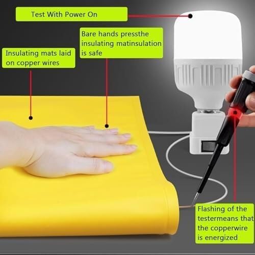 Industrial Insulation Blanket Electrical Insulation Blanket for Outdoor Power Tools(0.4kv,1000x1500mm/39.4x59.1in)