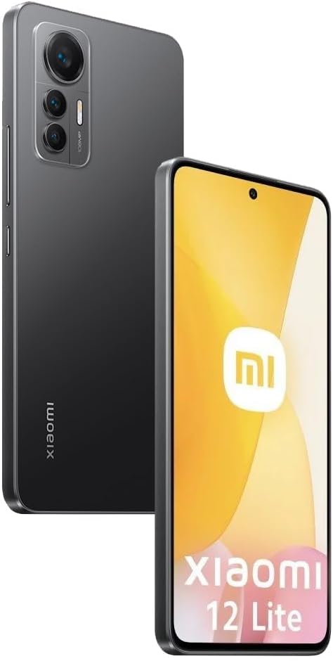 Xiaomi 12 Lite 5G + 4G LTE (128GB + 8GB) Global Version Unlocked 6.55' 108MP Triple Camera (Not for Verizon Boost At&T Cricket Straight) + (w/Fast Car Charger Bundle) (Lite Black)