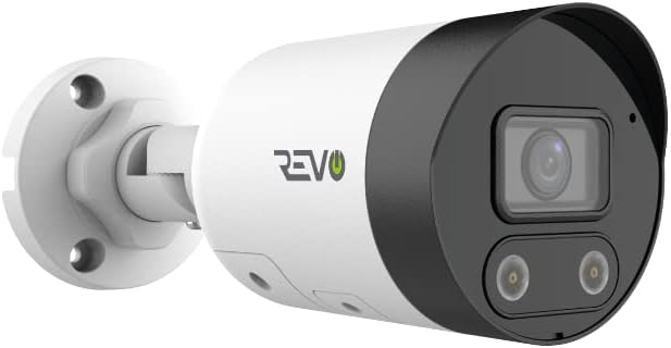 REVO America Ultra True 4K HD Smart Active Deterrence Bullet Security Camera