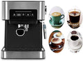 Coffee Machine Coffee Machine, Semi-Automatic Household 20Bar Espresso Coffee Maker, Machine Stainless Steel Coffee Machine Italian Coffee Maker, 850W, Gifts Compatible with Coffee Lovers