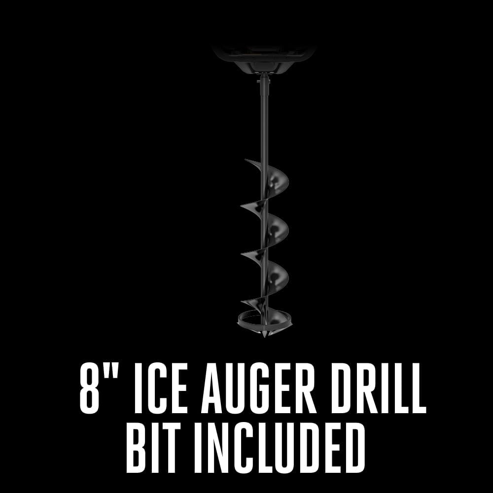EGO Power+ 8' Auger, Electric Ice Auger for Ice Fishing, Includes 56V 5.0Ah Battery and Charger - IG0804