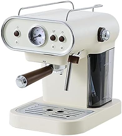 Coffee Maker Electric Coffee Machine Espresso Maker Retro Semi-Automatic Pump Type Cappuccino with Steam Milk Frother Coffee Machine (4)