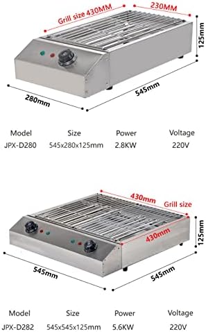 2800W Electric Smokeless Indoor Grill - Portable BBQ Table Top Griddle with Water Drip Tray & Temperature Control for Perfect Outdoor Picnics & Indoor Cooking
