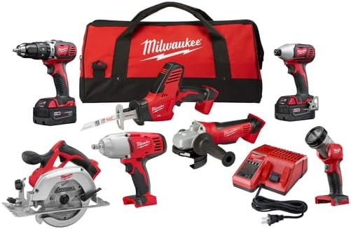 Milwaukee 2694-27 M18 18-Volt Lithium-Ion Cordless Combo Kit (7 Tool Set)