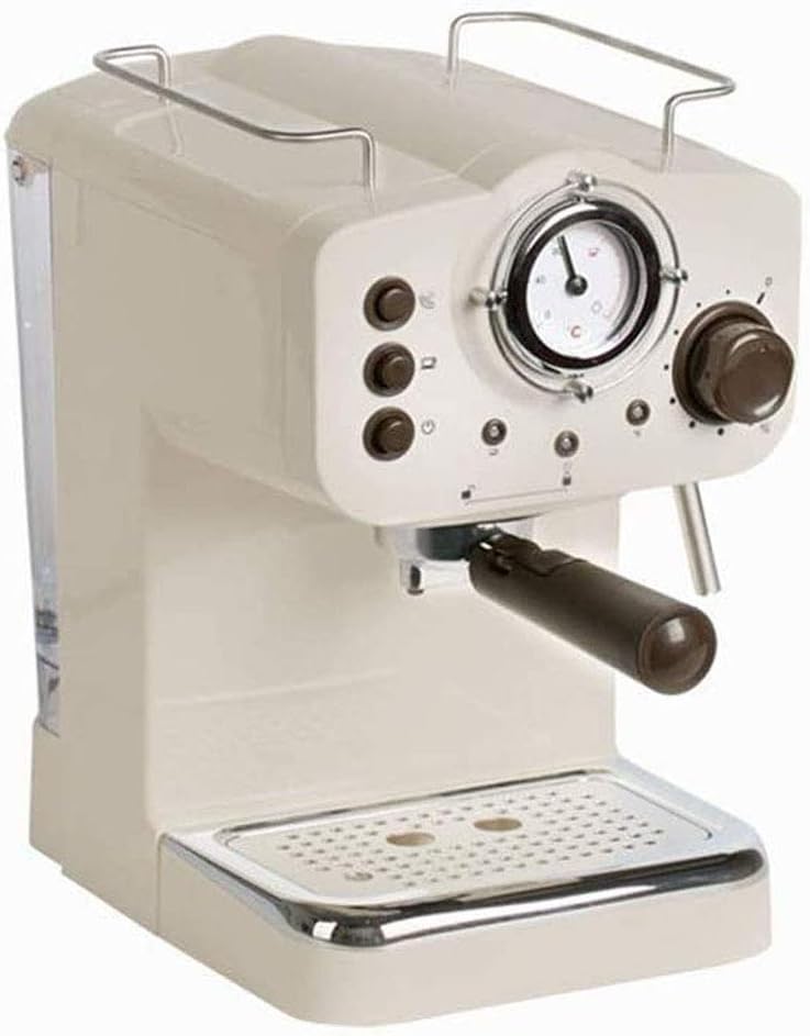 Coffee machine Coffee Machine Retro Automatic Espresso Machine, Filter-Free Paper Drip-Proof Two-Cup Coffee Machine Home, Pp Material, 110V~240V, Small, Easy To Clean