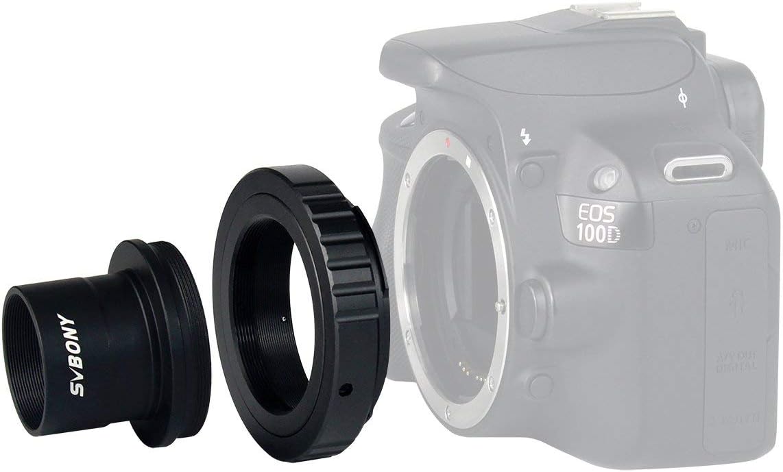 SVBONY T2 T Ring Adapter and T Adapter, 1.25 inches Metal Telescope Camera Adapter Bundle with SV220 H-Alpha OIII 3nm Dual-Band 1.25' Filter, Telescope Accessories for Deep Sky Astrophotography