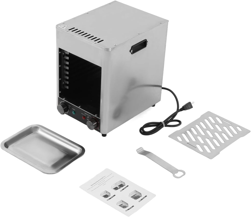 1700W Electric Steak Oven, Commercial Steak Broiler Stainless Steel Steak Grill Machine with Handle, Steak Grill Oven Steak Stove for Beef, Pork, Chicken, Vegetables, 110V 60Hz