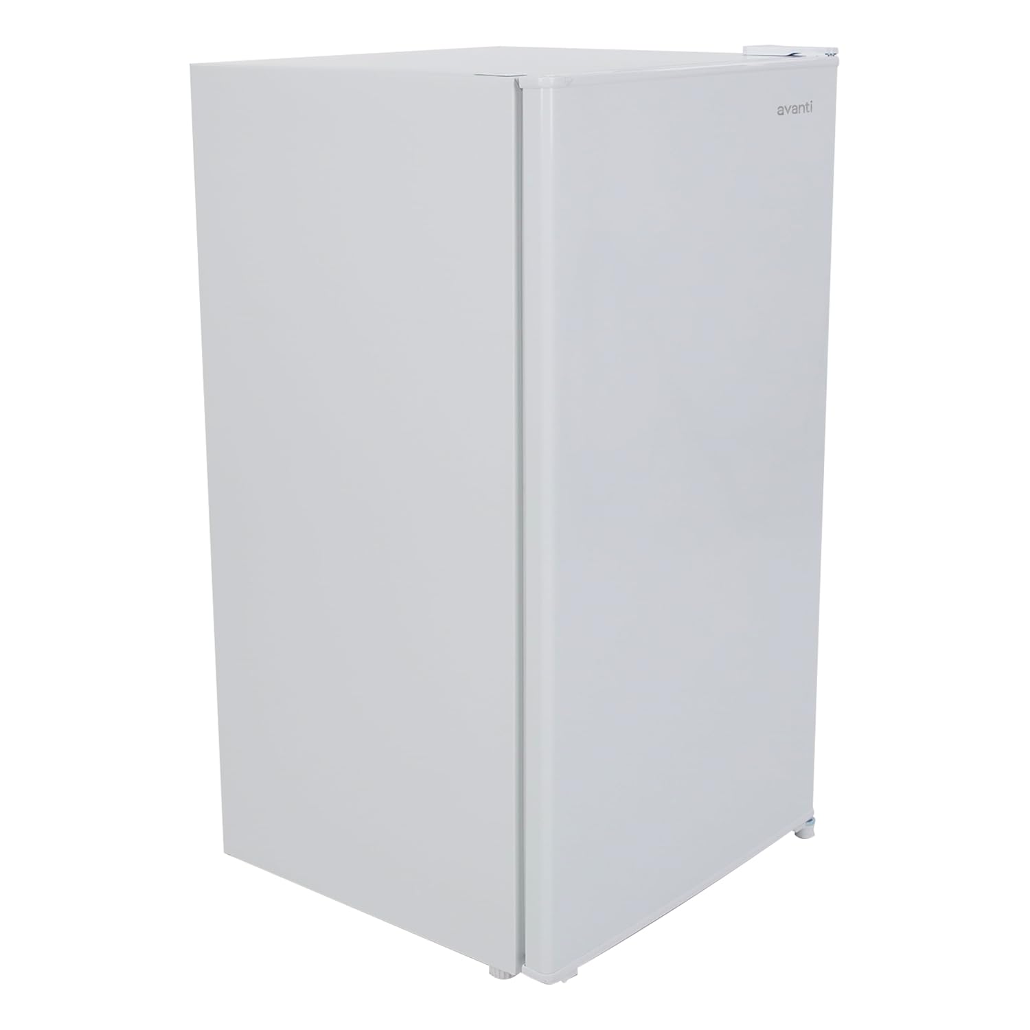 Avanti Mini Fridge Compact Refrigerator for Home Office or Dorm with Reversible Recessed Door, Adjustable Door Bins and Glass Shelves with Adjustable Temperature Control, 3.2-Cu.Ft., White