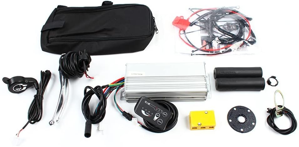 20' Front/Rear Wheel Hub Electric Bike Conversion Kit, 36V 250W/48V 1000W E-Bike Powerful Hub Motor Kit with SW-810LED Display Waterproof Wire Front/Rear Wheel Hub Assembly Motor Kit (US Stock)
