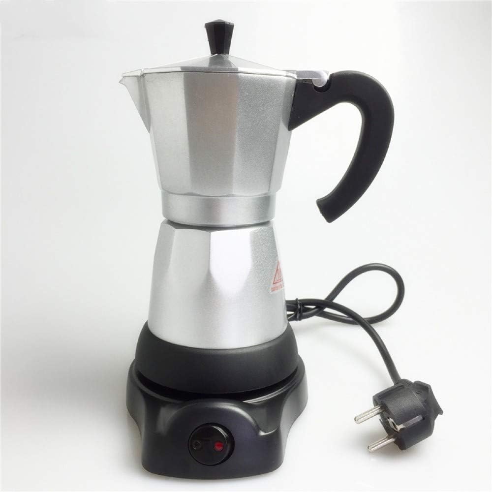 Coffee Machine Coffee Moka Pot 6Cups/300Ml Electric Coffee Maker Aluminum Material Coffee Pots Mocha Coffe Machine Coffee Filter Maker
