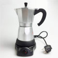 Coffee Machine Coffee Moka Pot 6Cups/300Ml Electric Coffee Maker Aluminum Material Coffee Pots Mocha Coffe Machine Coffee Filter Maker