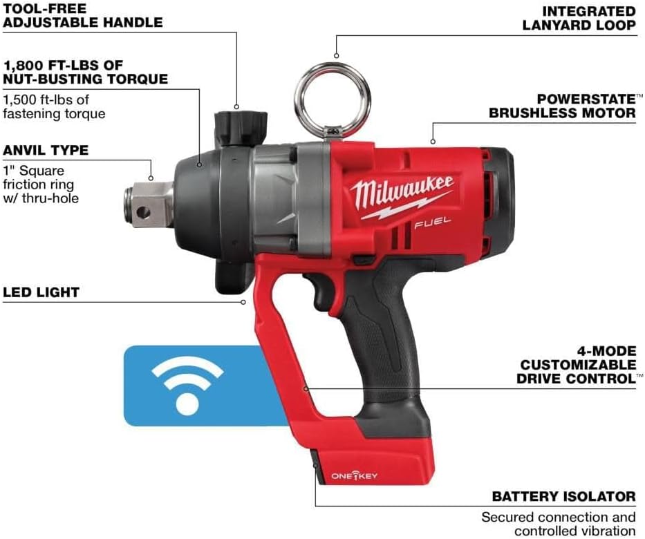 Milwaukee Electric - M18 Fuel 1 HIGH Torque IMP Wrench Bare