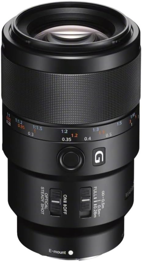 Sony SEL90M28G FE 90mm f/2.8-22 Macro G OSS Standard-Prime Lens for Mirrorless Cameras,Black