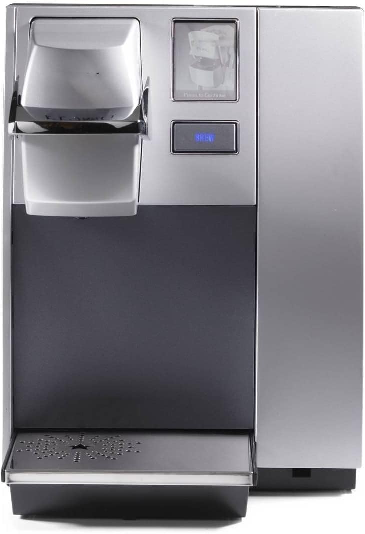 Office Pro Commercial Coffee Maker, Single Serve K-Cup Pod Coffee Brewer, Silver, Extra Large 90 Oz. Water Reservoir