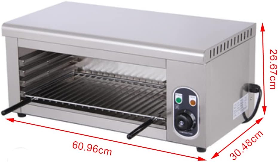 CNCEST Cheese Melter Electric Cheesemelter 2000W Salamander Broiler BBQ Gril Countertop Electric oven Raclette Grill,Grilling Tool for Home Commercial Kitchen Use