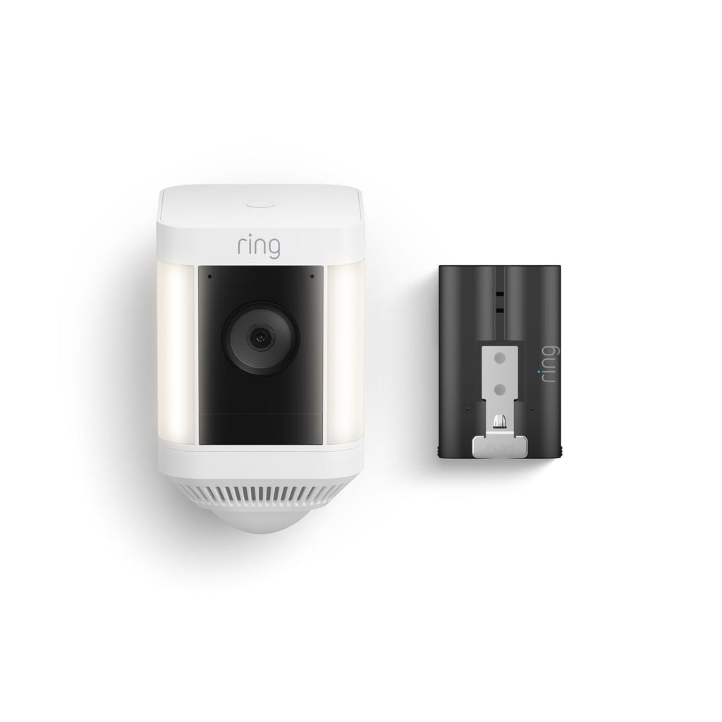 Ring Spotlight Cam Plus, Battery with extra Quick Release Battery