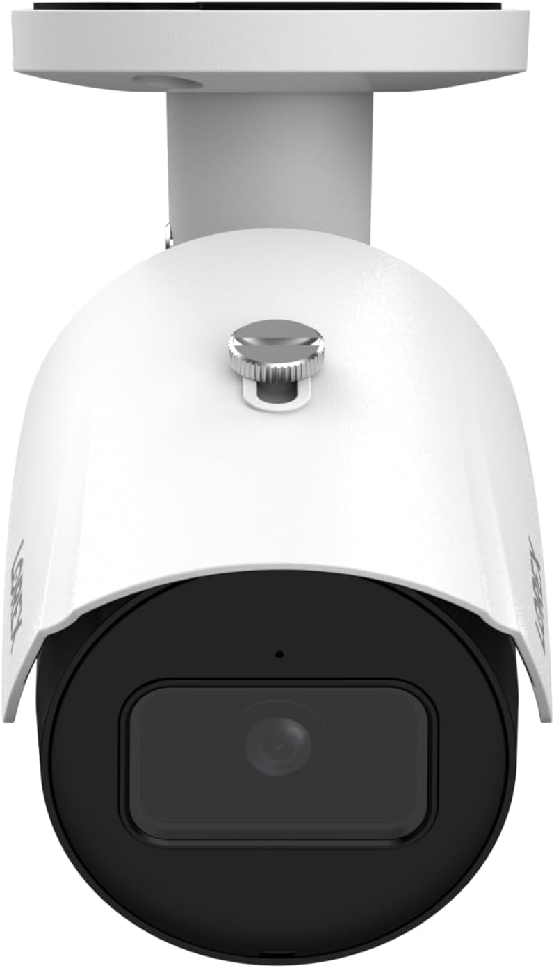 Lorex 4K 8MP IP Bullet PoE White Wired Security Camera | Add-On Camera | Color Night Vision | Smart Motion Detection (Person/Vehicle) | Listen-in Audio | IP67 Weatherproof | Metal Housing