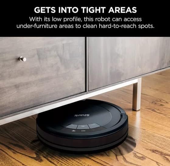 Shark ION Robotic Vacuum Tri-Brush System compatible with Alexa Battery life: 1.5 hrs. - RV772 (Renewed)