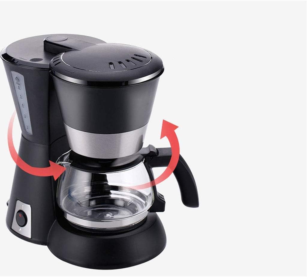 Coffee Machine Coffee Machine 650Ml Household Office American Style Drip Tea/Coffee Making 6 Cups Coffee Maker 600W Temperature Control Black