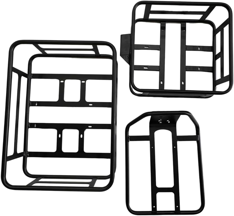 Aipas Bike Accessories 3 in 1 Include Bike Basket Front, Bike Basket Rear, and Bike Front Rack with Large Capacity Quick Assemble.Compatible with Aipas eBike Models (A2, A4, F3, C1, C2, M1pro, M2pro)