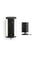 Ring Spotlight Cam Pro, Plug-In (Newest Model), Black with Indoor Cam Plus, Black