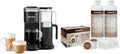 Keurig K-Cafe SMART Single Serve K-Cup Pod Coffee, Black & Brewer Maintenance Kit, Includes Descaling Solution, Water Filter Cartridges & Rinse Pods, 14 count