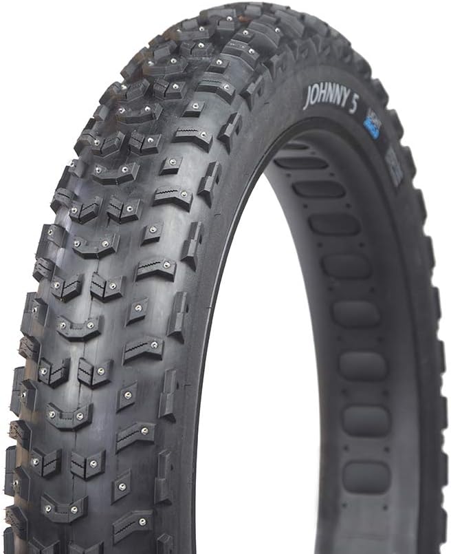 Johnny 5 Fat Bike Tire for Bicycle by Terrene - 26 Inch Bike Tires for Winter Landscapes - 120 TPI Bike Wheel with Aramid Bead for Fat Tire Bike - Bicycle Accessories for Adult Bikes