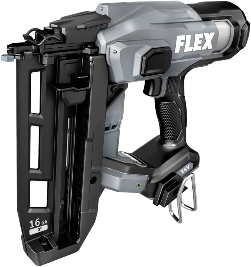 FLEX 24V Brushless Cordless 16 Gauge 3/4-inch to 2-1/2-inch Straight Finish Nailer Tool Only, Battery and Charger Not Included - FX4321-Z
