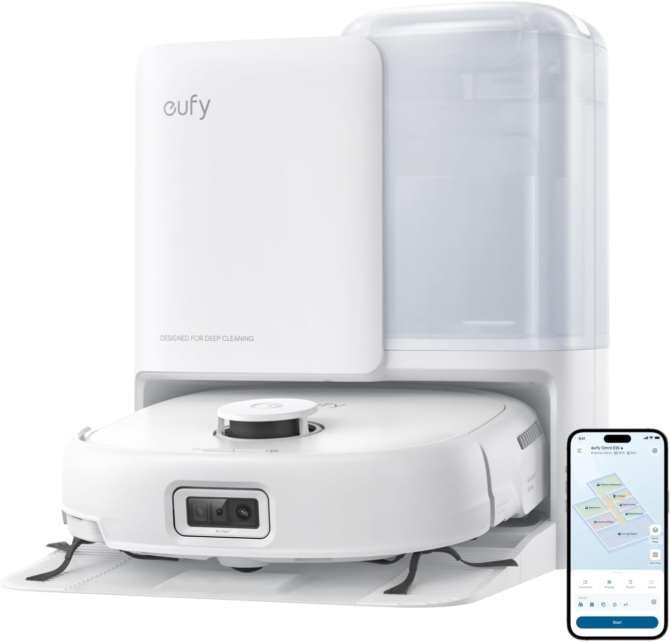 eufy Robot Vacuum E25 White & 3* Dust Bags (Bundle)