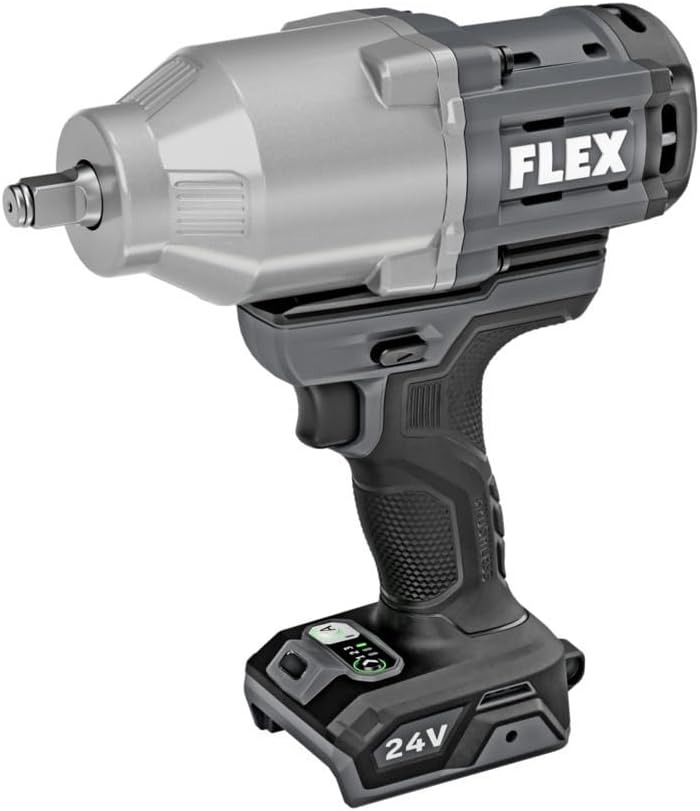 FLEX 24V Brushless Cordless 1/2-Inch 1,150 Ft-Lbs High Torque Impact Wrench Tool Only, Battery and Charger Not Included - FX1471-Z