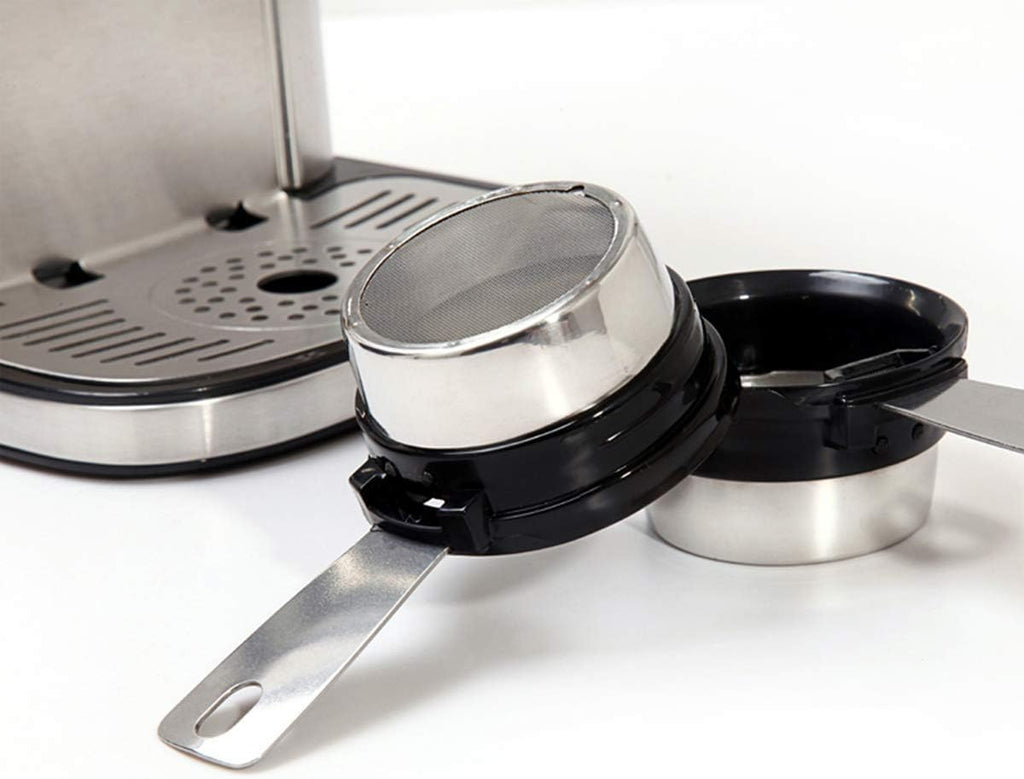 Coffee Machine Coffee Machine Filter Coffee Machine,Detachable Filter Automatic Coffee Makers for One Cup Stainless Steel 1300W
