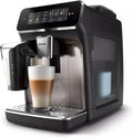 Philips 3300-Series Fully Automatic Espresso Machine - 6 Drinks, Modern Colour Touch Screen, LatteGo Milking System, SilentBrew, 100% Ceramic Grinder, AquaClean Filter. Black Chrome (EP3347/90) (Renewed)