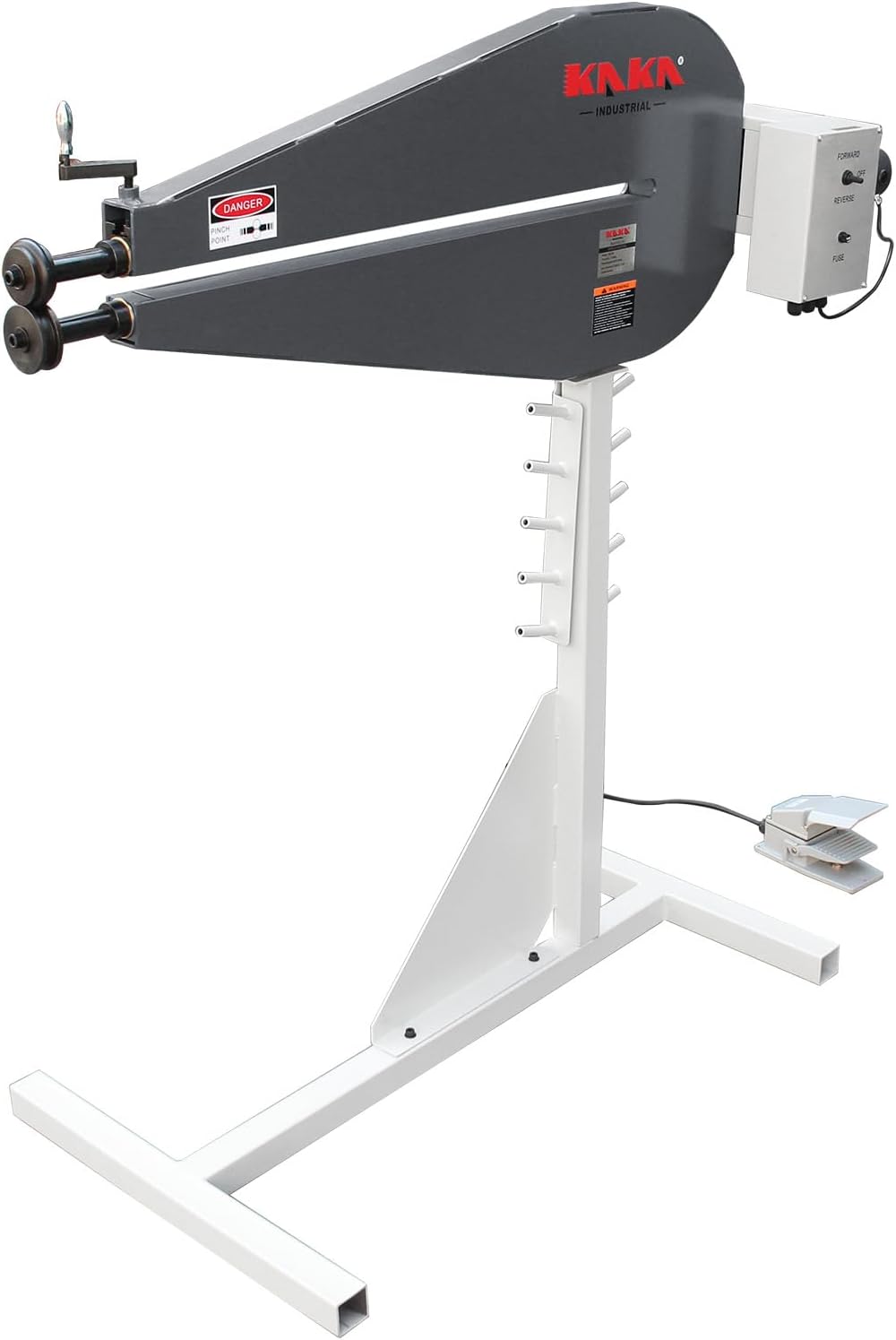 KAKA INDUSTRIAL Sheet Metal Bead Roller, 36 inch Throat, 20 Gauge(0.036 Inch) Capacity Sheet Metal Rotary Forming Machine, Electric Power Bead Roller with Foot Pedal Control 110V-60HZ-1PH RM-36