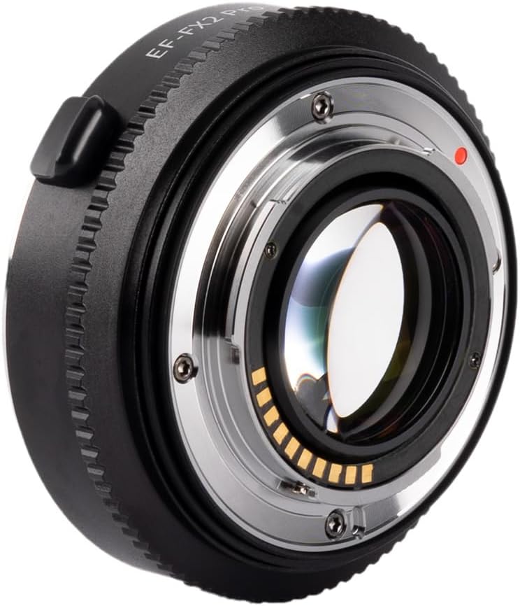 VILTROX EF-FX2 Pro Lens Mount Adapter Auto Focus Ring Adapter 0.71x Reducer Speed Booster with Security Lock Compatible for Canon EF Mount Lens to Fuji X-Mount Camera X-T20 X-T10 X-T100 X-PRO2 X-A20