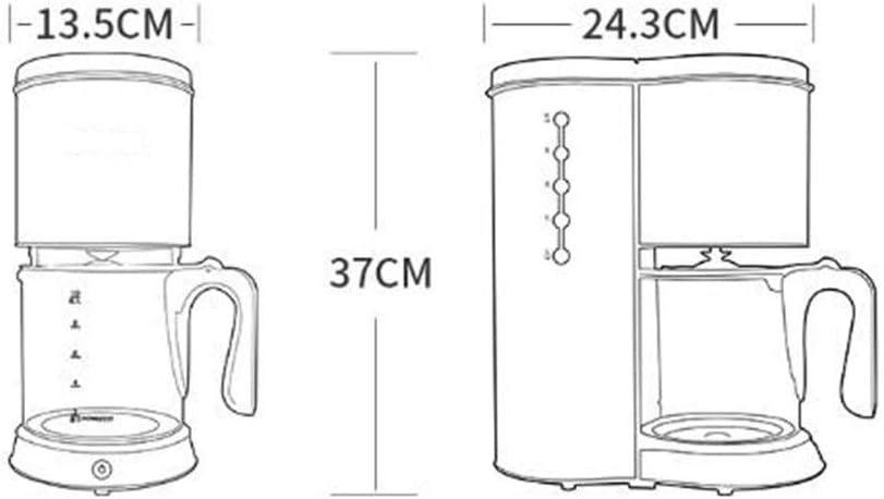 Coffee Machine Coffee Machines Coffee Machine, Drip Coffee Machine, Home Coffee Machine, Commercial Coffee Machine, Filter Type, One Button Operation, 196Mm × 316Mm × 342Mm Gold