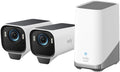 eufy Security eufyCam S3 Pro 2-Cam Kit, Solar Camera Outdoor Wireless, MaxColor Night Vision, 4K Security Camera with Solar Panel, Face Recognition AI, Local Storage, No Monthly Fee (Renewed)