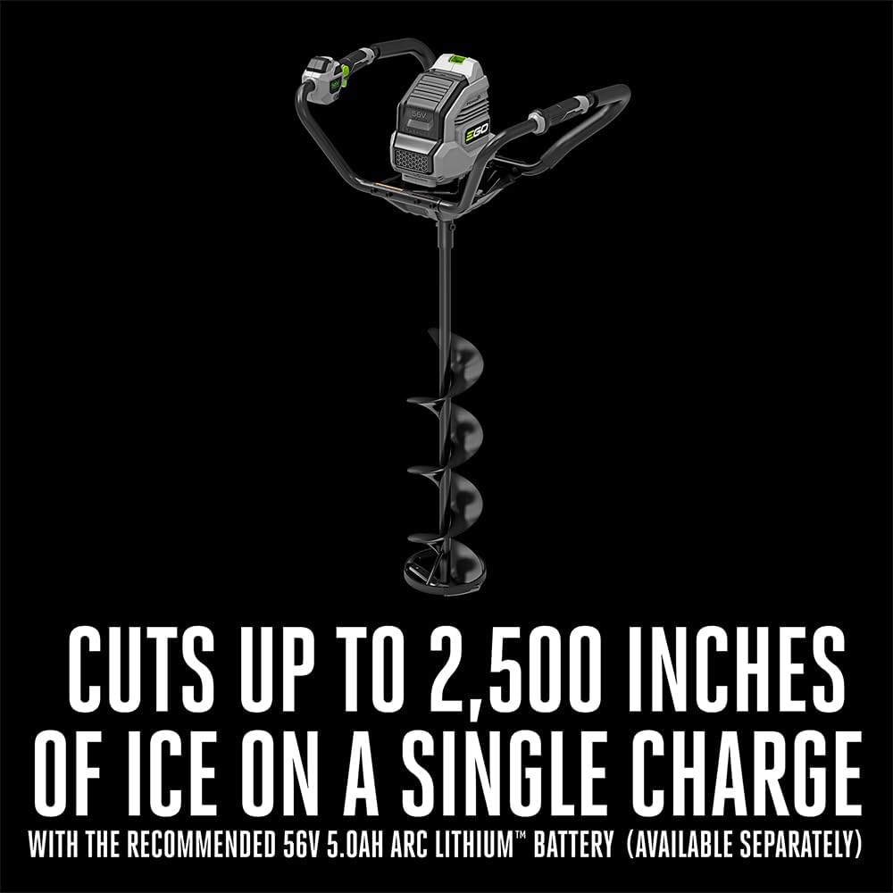 EGO Power+ 8' Auger, Electric Ice Auger for Ice Fishing, Battery and Charger Not Included - IG0800