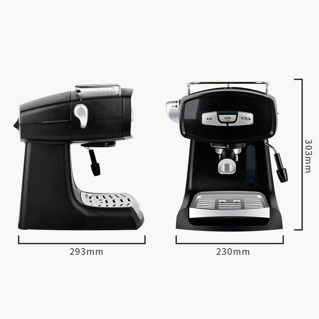 Coffee machine Coffee Machine Electric Coffee Machine Household And Commercial Italian Full Semi-Automatic Small Steam Milk Foam Express Manual Coffee Machine 1.2 L 850W Black