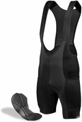 AERO|TECH|DESIGNS | Men's Gel Touring Padded Cycling Bib-Shorts | Large Mesh Storage Pockets | Made in USA