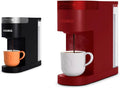 Keurig K- Slim Single Serve K-Cup Pod Coffee Maker, Multistream Technology, Black & K- Slim® Single Serve K-Cup Pod Coffee Maker, Multistream™ Technology, Scarlet Red